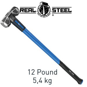 Real Steel Hammer Sledge Cross Strike 5.4Kg 12Lb Graph. Handle 900Mm Real Steel