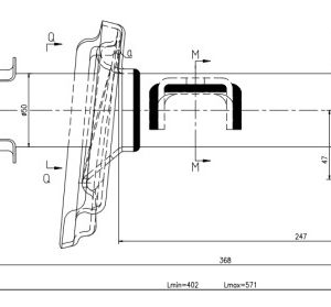 Jeep Gold shock absorber-gas-front right