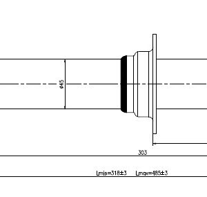Jeep Gold shock absorber-gas-rear L or R