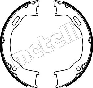 Jeep brake shoe set - rear (184x31)