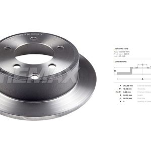 Jeep brake disc rear - solid - 262x10/60.2