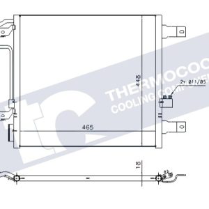 Jeep aircon condensor - 465X448