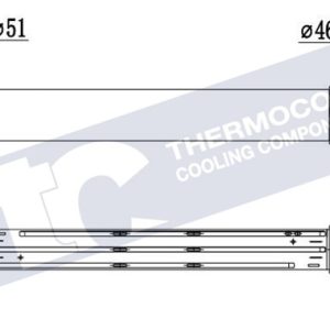 Renault Intercooler - aluminium (655x105x76)