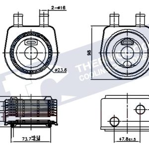 Renault oil cooler - engine