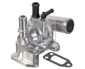 Jeep thermostat with housing 2 BLACK PIPES