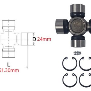 Fiat universal joint 61.3x24mm