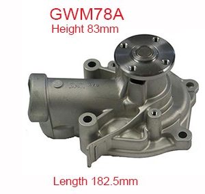 Chery water pump, 127mm HEIGHT