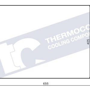 Citroen aircon condensor 640x399x12