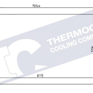 Audi aircon condensor, 615x334