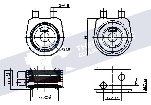 Opel oil cooler - engine
