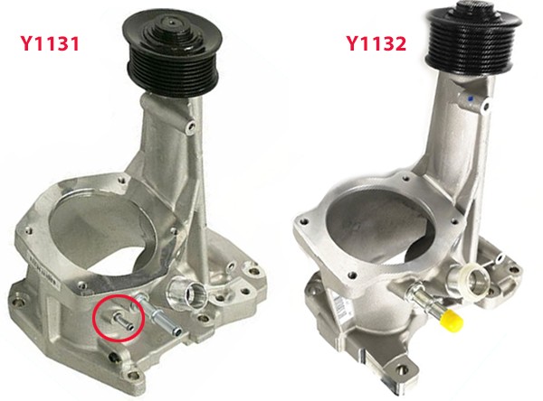 Land Rover supercharger housing