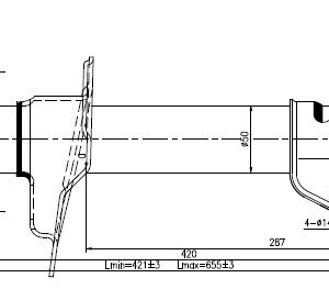 Mazda Gold shock absorber-gas-front left