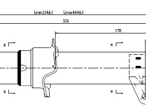 Mazda Gold shock absorber-gas-front left