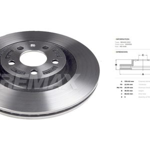 Audi brake disc rear - vented 330x22/36