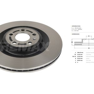 Audi brake disc rear - vented 355.8x22/36
