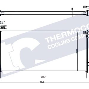 Mini radiator-cooling-aluminium 680x360x22