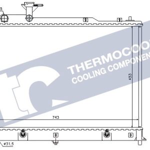 Mazda radiator-cooling-aluminium 758x452x26