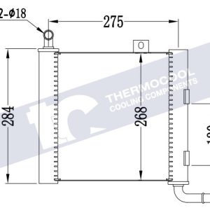 Jaguar radiator-cooling-aluminium 275x268x32 AUXILIARY