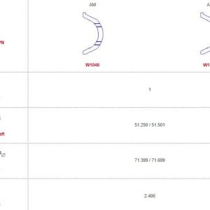 Mini thrust washer set, 000