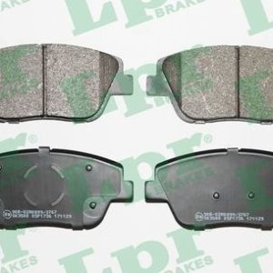 Kia brake pad set - front 132.8x16.6x58.8