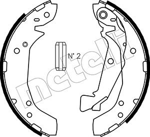 Kia brake shoe set - rear 228.6X45