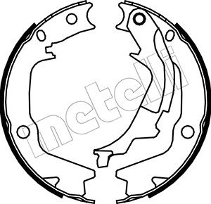 Kia brake shoe kit - hand/parking 170x32