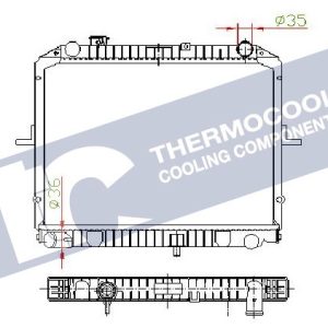 Kia radiator-cooling-aluminium 528x375x32 2002-